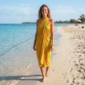 mulher com pareo da artnativa.com