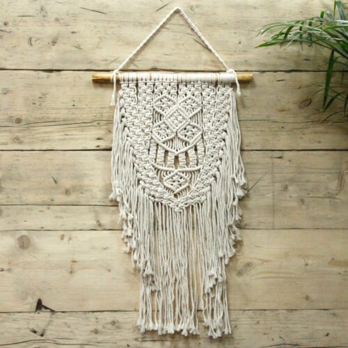 Macramé para decoração - Abundância