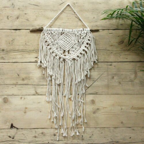 Macramé para decoração - equilíbrio