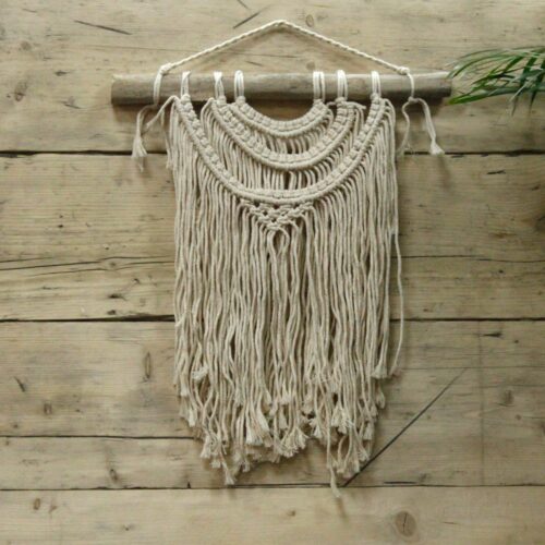 Macramé para decoração - Três Ondas