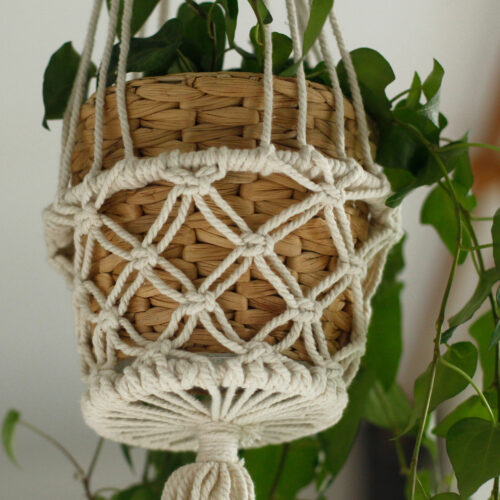 Macramé para vaso de planta