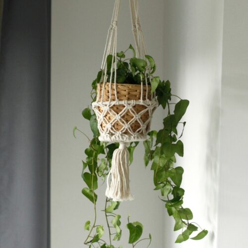 Macramé para vaso de planta