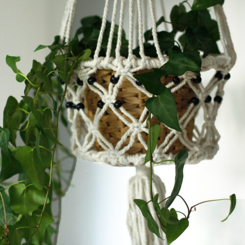 Macramé para vaso de planta