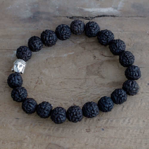 Pulseira Rudraksha Buddha - Escura 2