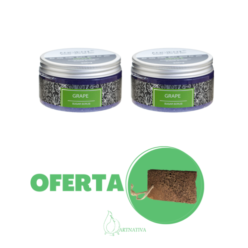 Compre 2 esfoliantes de açúcar e receba grátis uma pedra esfoliante - Image 2