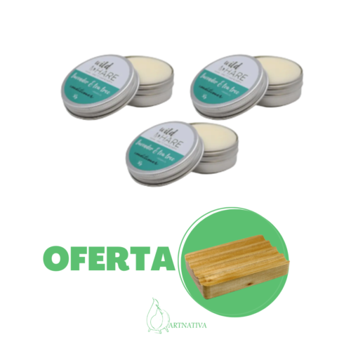 3 condicionadores sólidos oferta saboneteira