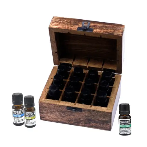 Caixa para 12 &oacute;leos essenciais