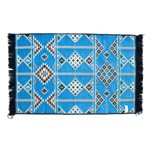 Tapete Kilim 125x80 cm - Azul celeste