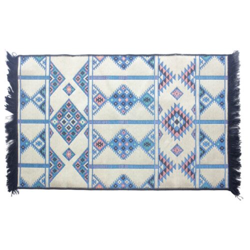 Tapete Kilim 125x80 cm - Azul celeste outra face