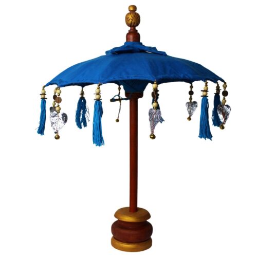 Guarda-sol de Bali de Decoração Interior - Azul 40 cm diâmetro