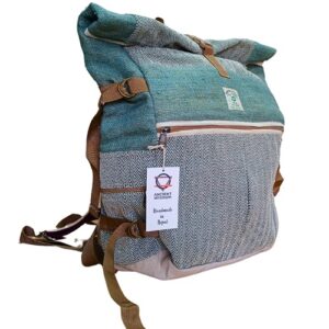 Mochila feita à mão de cânhamo – 53x31x14.5cm